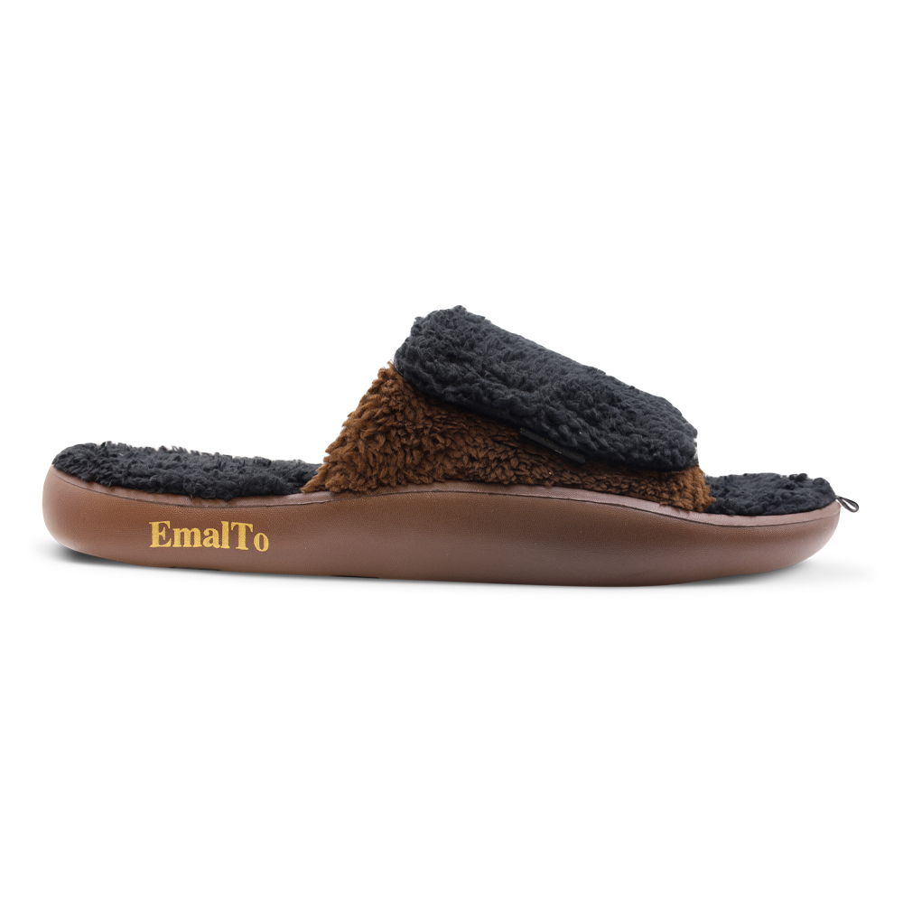 Тапочки мужские домашние открытые на липучке, модель 902-15M, (41-46)