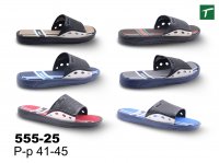 Шлепанцы мужские на липучке, 555-25, раз. ряд 41-45