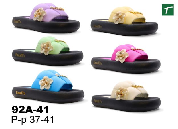 Шлепанцы женские из ЭВА, модель 92A-41, раз. ряд 37-41, ТМ Эмальто