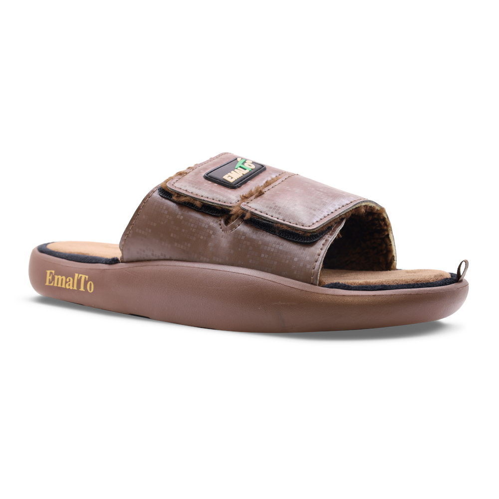 Тапочки домашние мужские открытые на липучке, модель 902-26 (41-46)