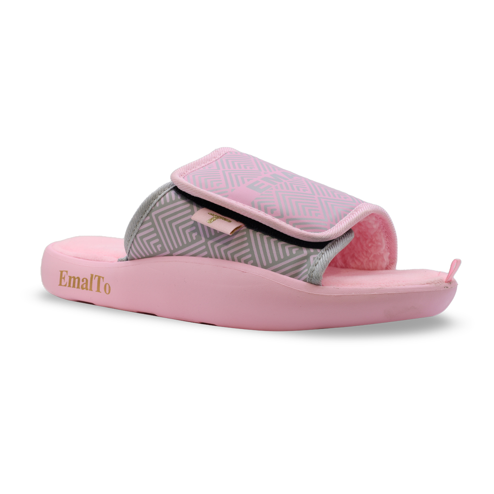 Тапочки домашние открытые на липучке женские, модель 902A-16 (37-42)