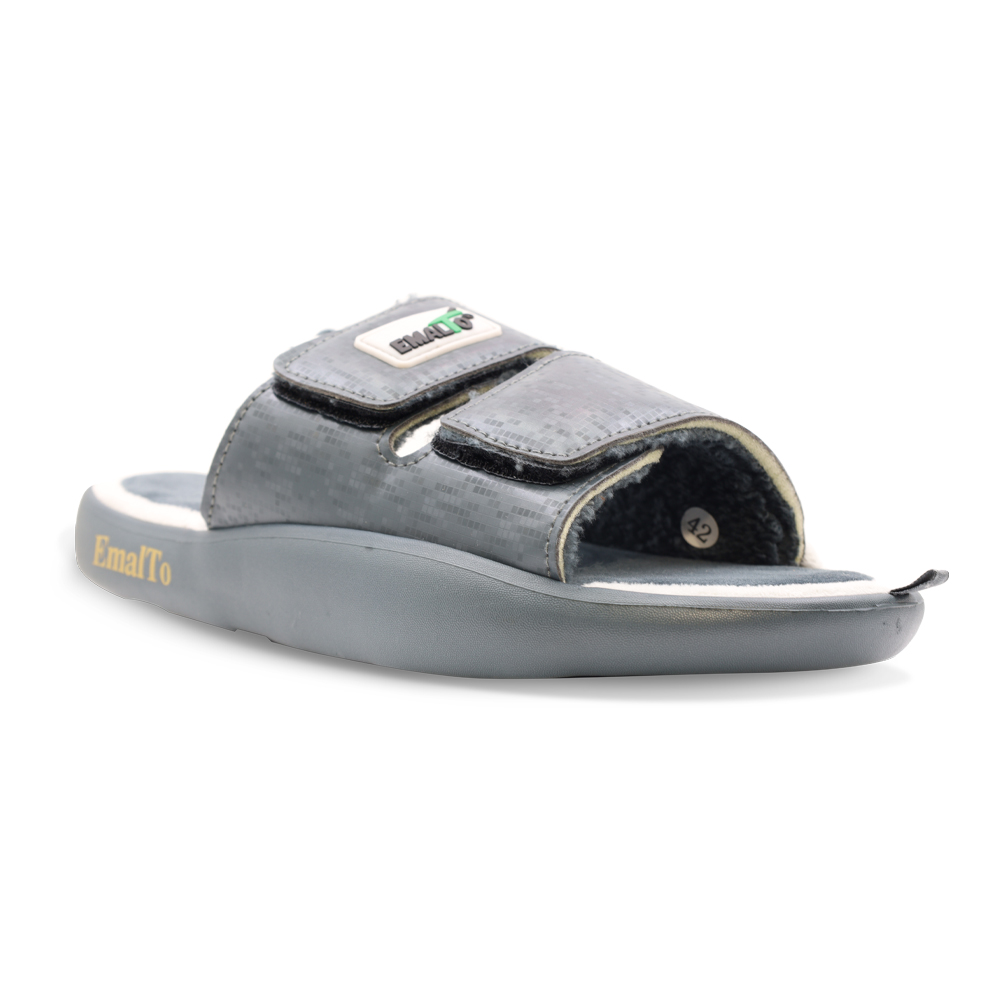 Тапочки домашние мужские открытые на липучке, модель 902-26 (41-46)