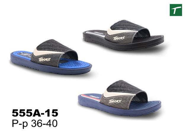 Шлепанцы подростковые из ЭВА, модель 555A-15, раз. ряд 36-40, ТМ Эмальто