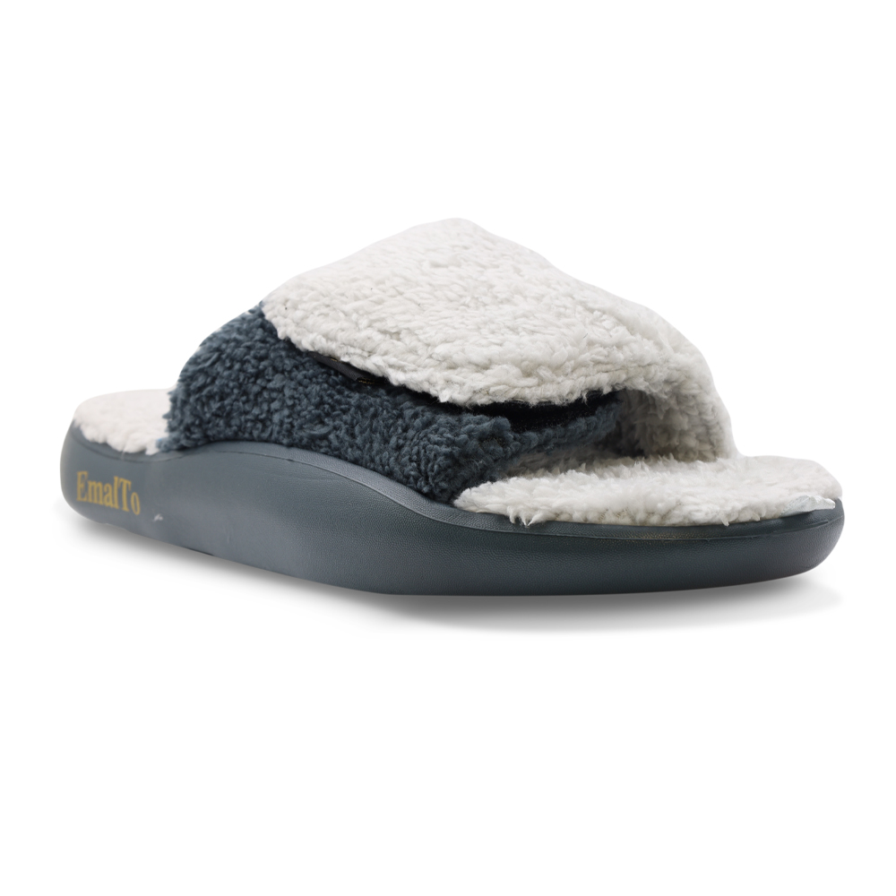 Тапочки мужские домашние открытые на липучке, модель 902-15M, (41-46)