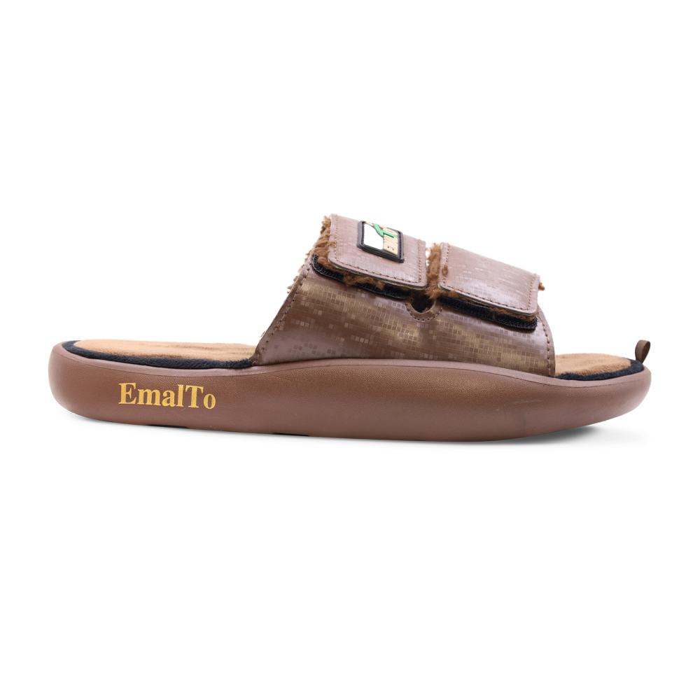 Тапочки домашние мужские открытые на липучке, модель 902-26 (41-46)