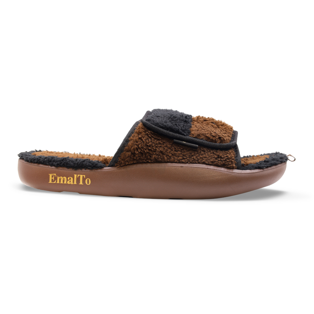 Тапочки мужские домашние открытые на липучке, модель 902-25M (41-46)