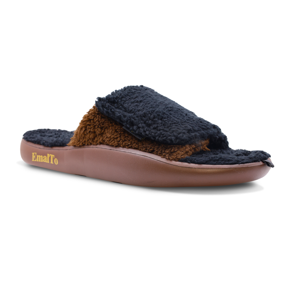 Тапочки мужские домашние открытые на липучке, модель 902-15M, (41-46)