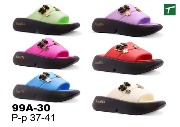 Шлепанцы женские из ЭВА, модель 99A-30, раз. ряд 37-41, ТМ Эмальто