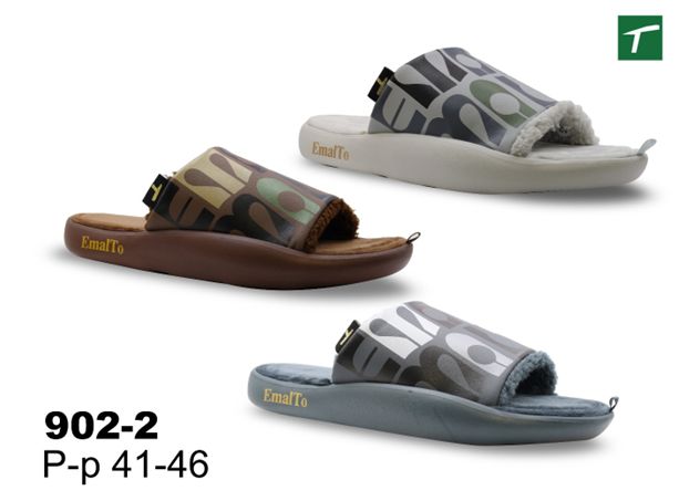 Тапочки домашние мужские открытые, модель 902-2, (41-46)