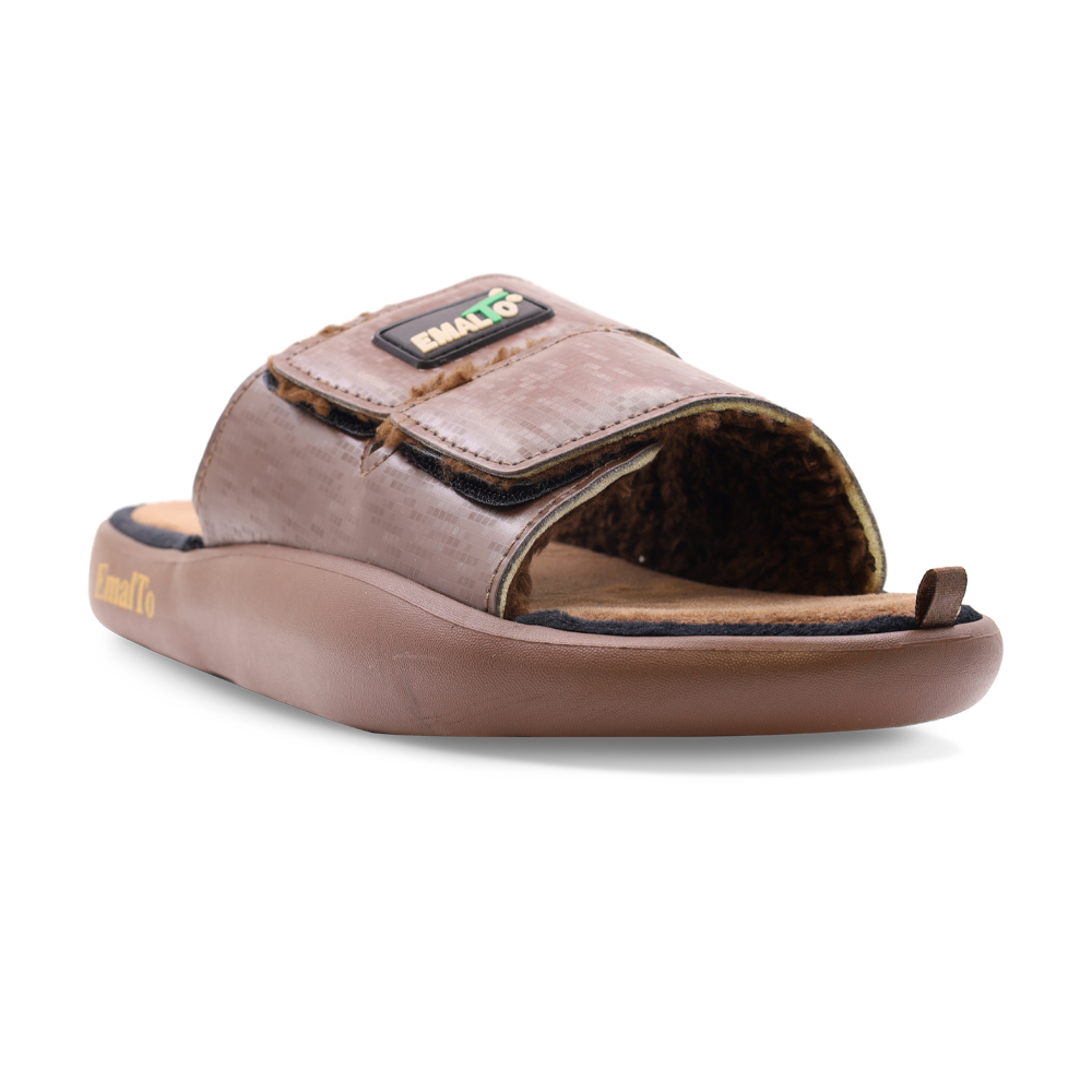 Тапочки домашние мужские открытые на липучке, модель 902-26 (41-46)