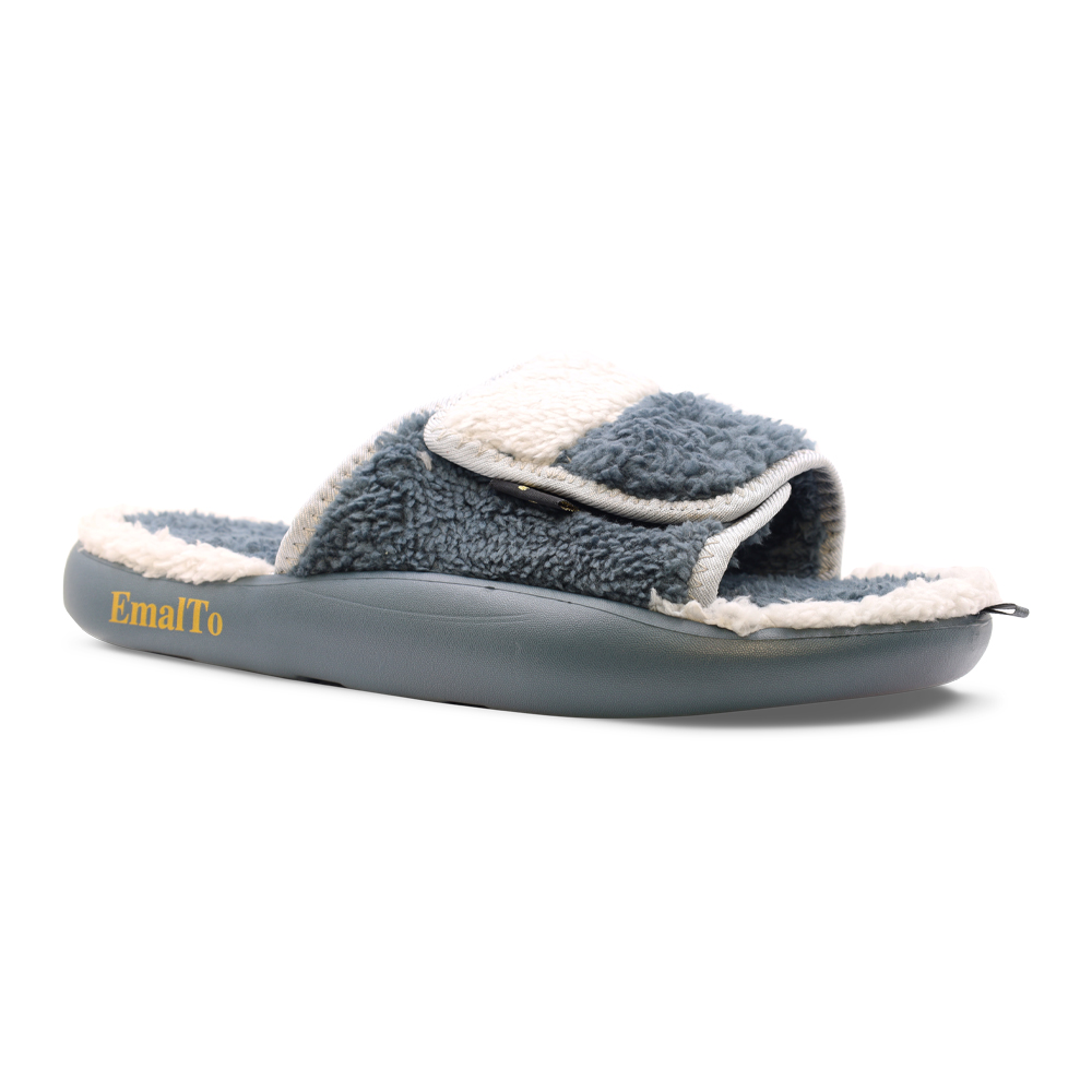 Тапочки мужские домашние открытые на липучке, модель 902-25M (41-46)