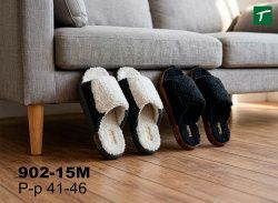 Тапочки мужские домашние открытые на липучке, модель 902-15M, (41-46)