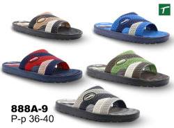 Шлепанцы подростковые из ЭВА, модель 888A-9, раз. ряд 36-40, ТМ Эмальто