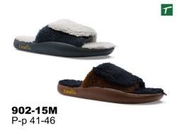 Тапочки мужские домашние открытые на липучке, модель 902-15M, (41-46)