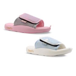 Тапочки домашние открытые на липучке женские, модель 902A-16 (37-42)