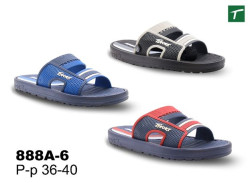 Шлепанцы подростковые из ЭВА, модель 888A-6, раз. ряд 36-40, ТМ Эмальто
