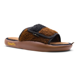 Тапочки домашние мужские открытые на липучке, модель 902-25 (41-46)