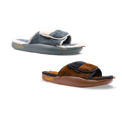 Тапочки мужские домашние открытые на липучке, модель 902-25M (41-46)